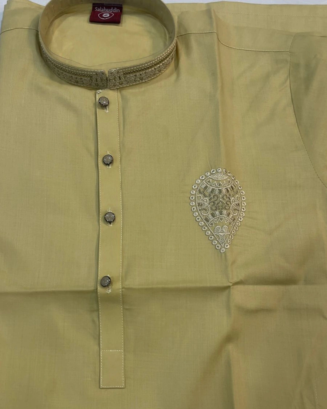 Cotton Embroidered Kurta Pajama