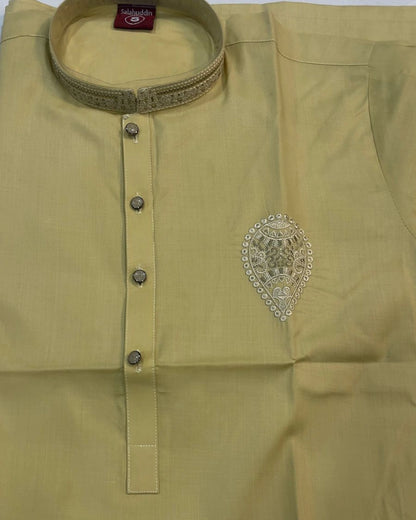Cotton Embroidered Kurta Pajama