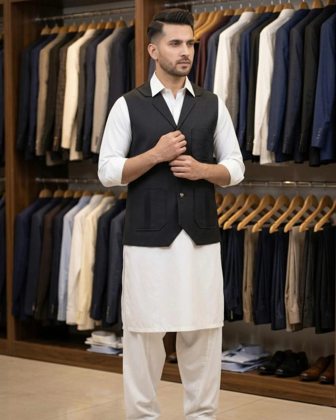 Suiting Lapel Collar Waistcoat