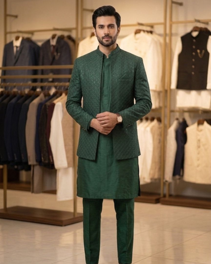 Rao Silk Open Coat