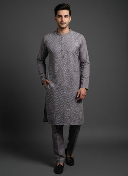 Cotton Chikankari Kurta Pajama