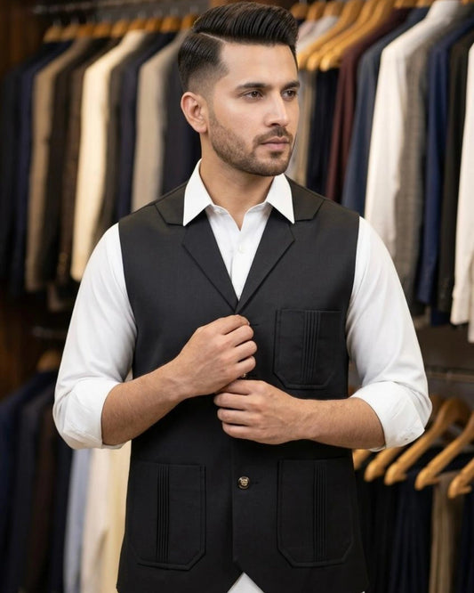 Suiting Lapel Collar Waistcoat