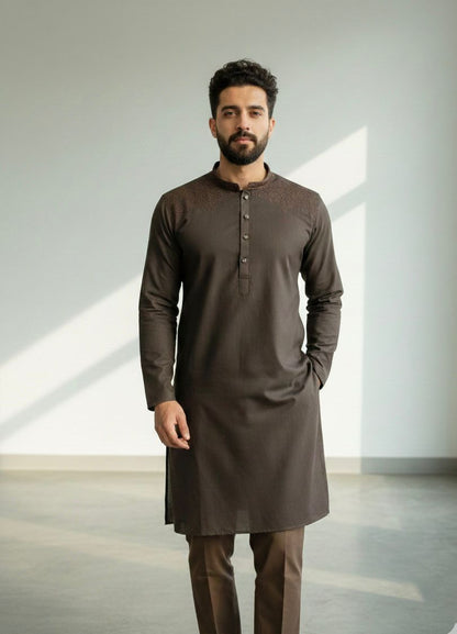 Premium Chimere Cotton Kurta Pajama