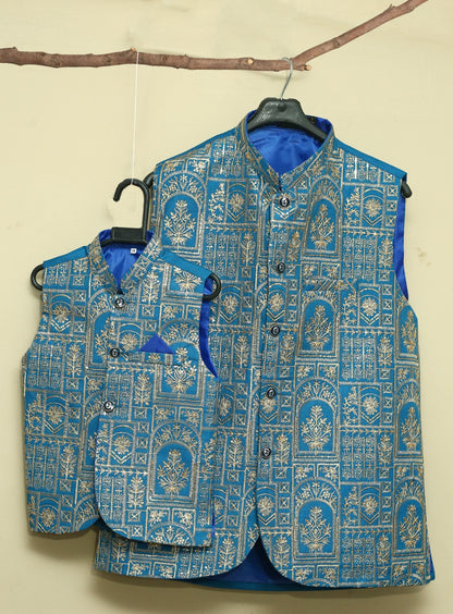Father & Son Three Piece Waist Coat Suit