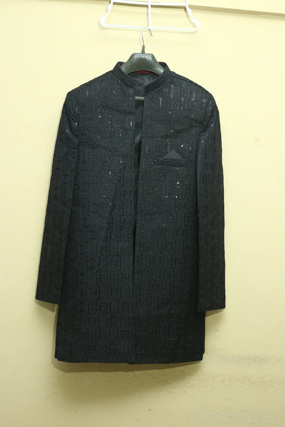 Premium Rao Silk Mid Long Coat
