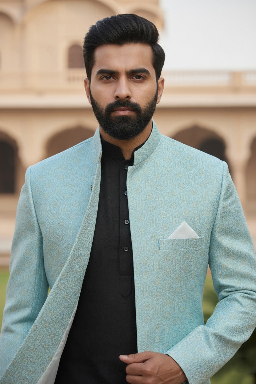 Self Banarsi Open Coat