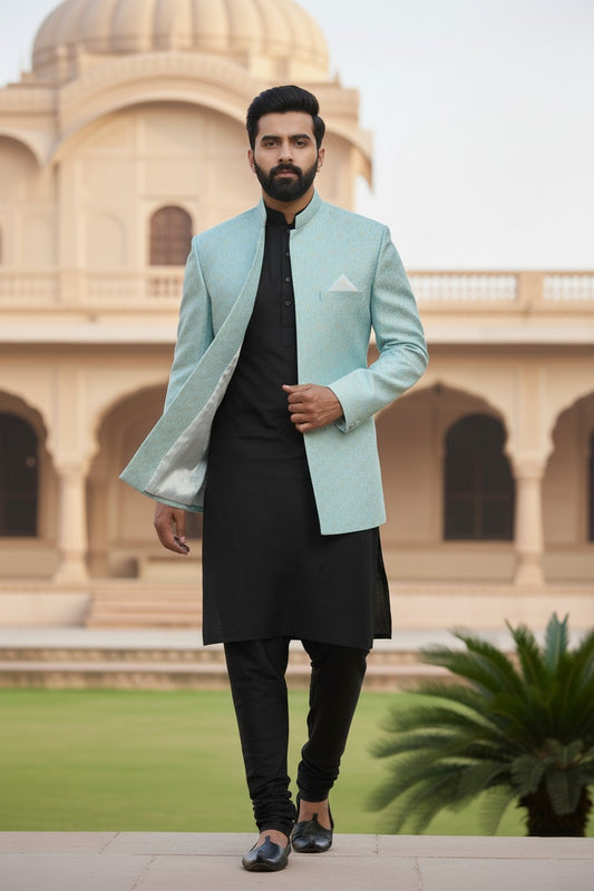 Self Banarsi Open Coat