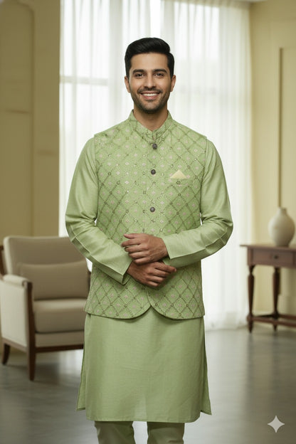 Cotton Silk Waist Coat