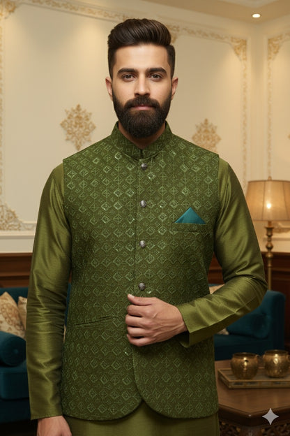 Cotton Silk Waist Coat