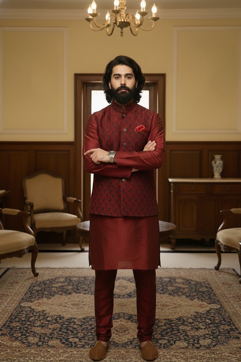 Cotton Silk Waist Coat