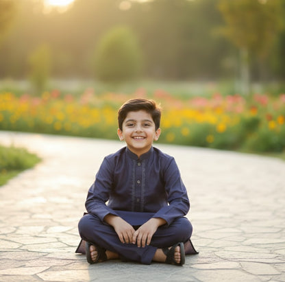 Wash & Wear Embroidered Kurta Pajama