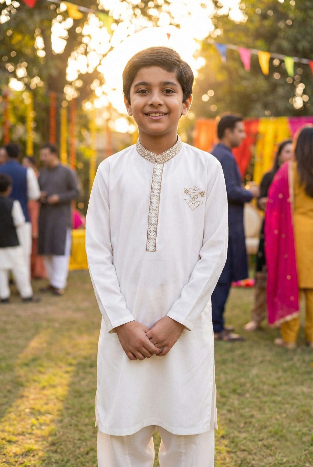 Premium Boski Emboidered Kurta Shalwar