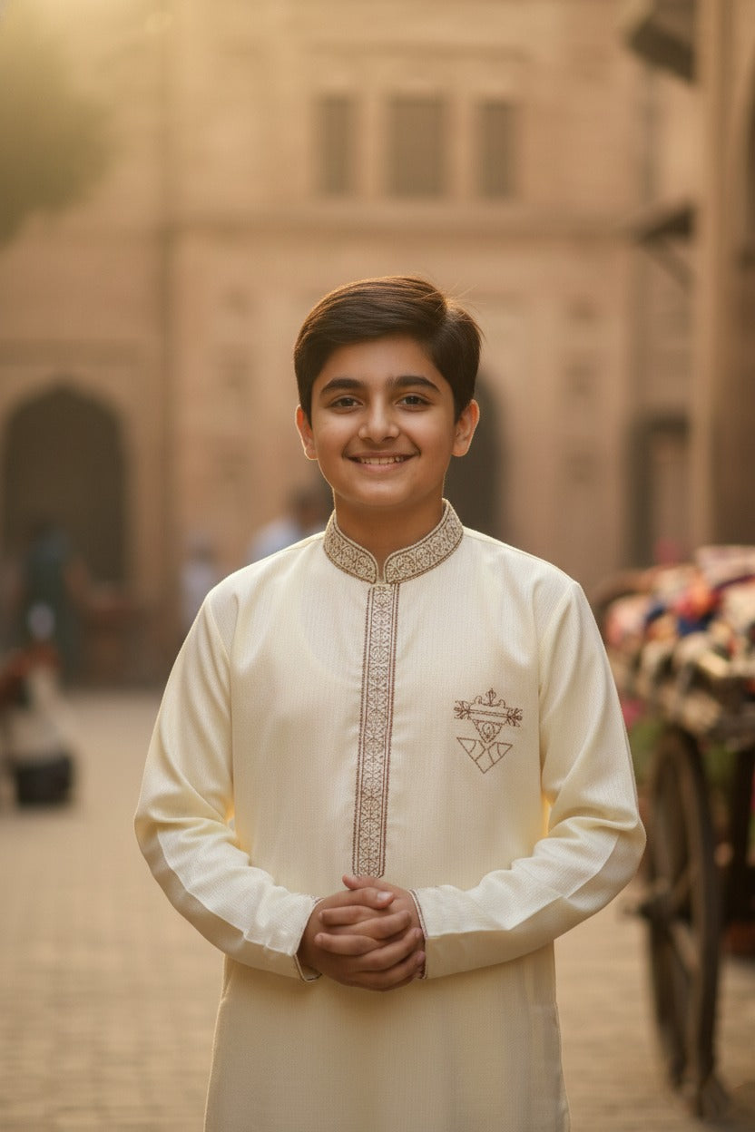 Premium Boski Emroidered Kurta Pajama