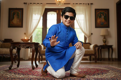 Chikankary Embroidered Kurta Pajama