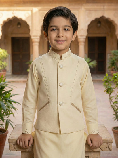 Kid's Grace Three Piece Waist Coat Suit