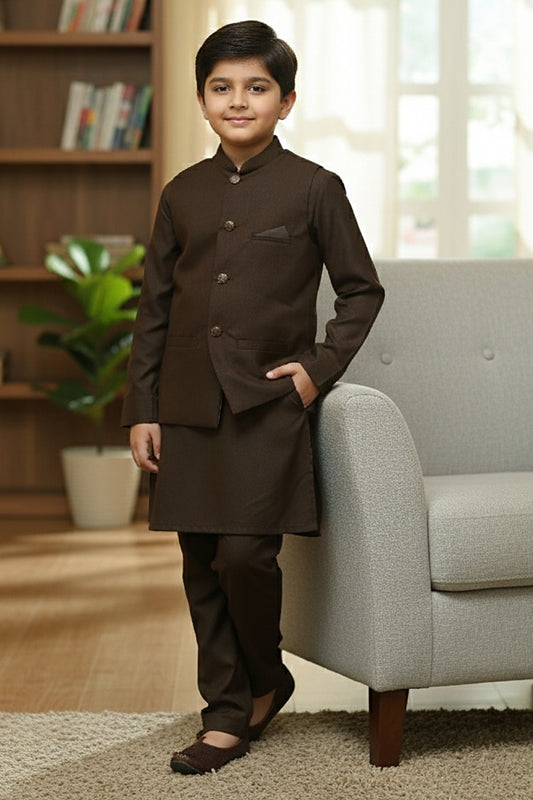 Kid's Three Piece Waist Coat Suit