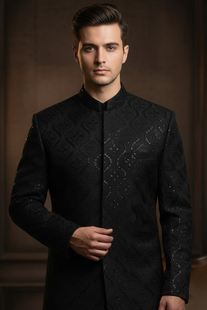 Indian Rao Silk Open- Prince Coat