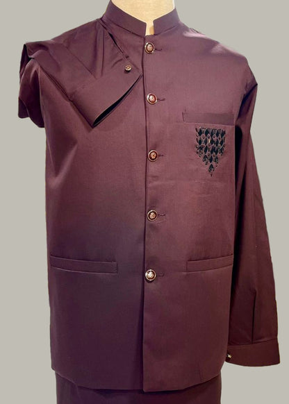 Grace Boski Embroidered Three Piece Suit