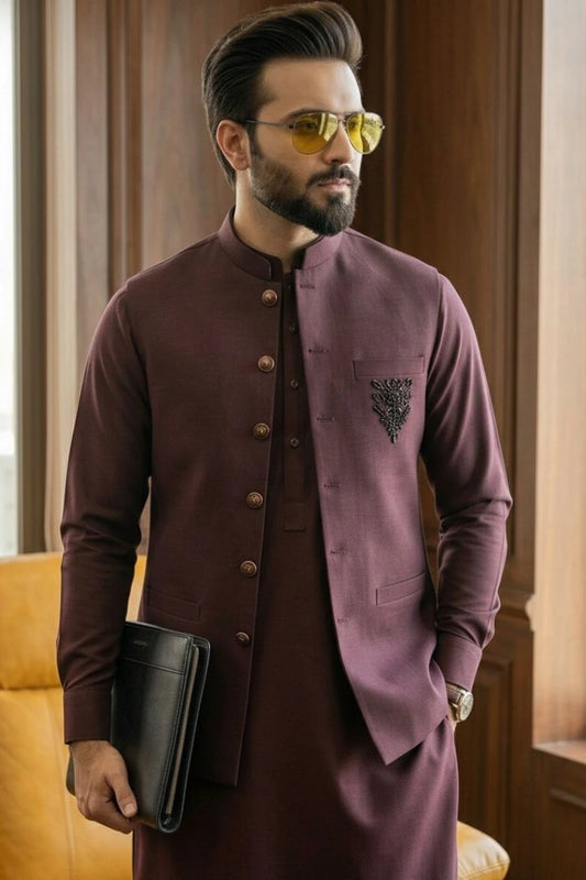 Grace Boski Embroidered Three Piece Suit