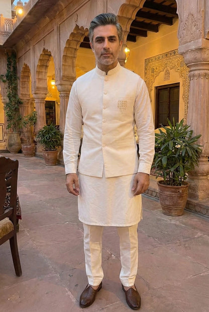 Grace Kameez Shalwar Waist Coat Suit