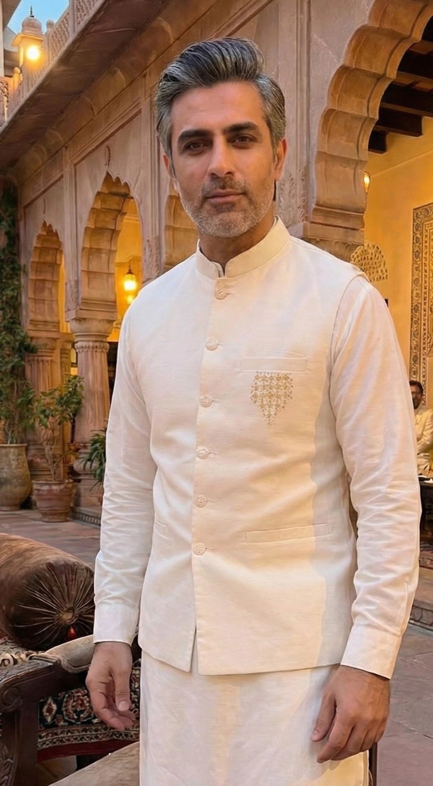 Grace Kameez Shalwar Waist Coat Suit