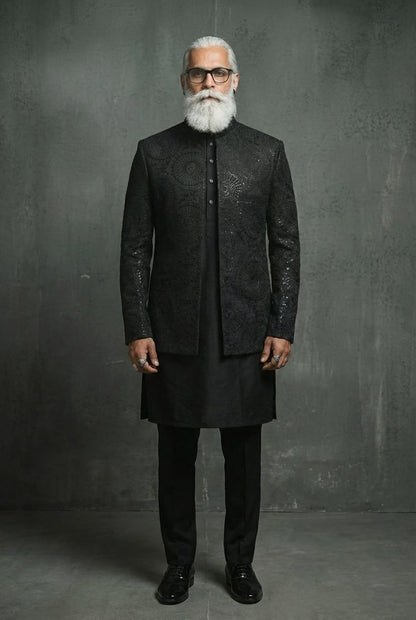 Premium Rao Silk Mid-Long Coat