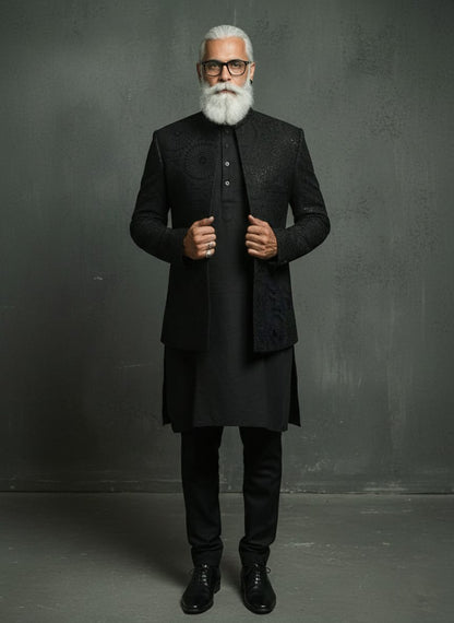Premium Rao Silk Mid-Long Coat