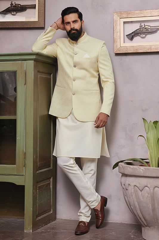 Self Banarsi Prince Coat
