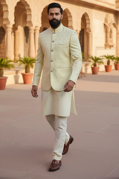 Self Banarsi Prince Coat