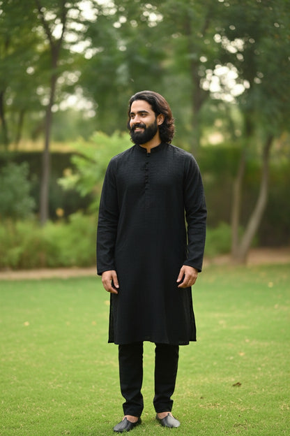 Pure Lawn Chikankari Kurta Pajama