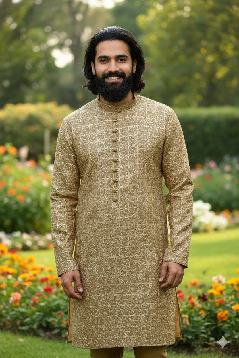 Pure Lawn Chikankari Kurta Pajama