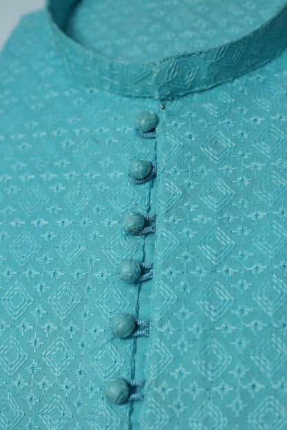 Pure Lawn Chikankari Kurta Pajama