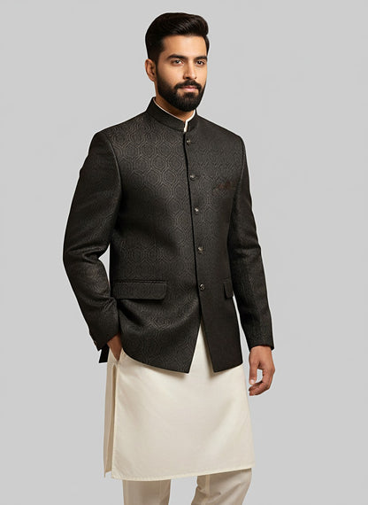 Self Banarsi Prince Coat