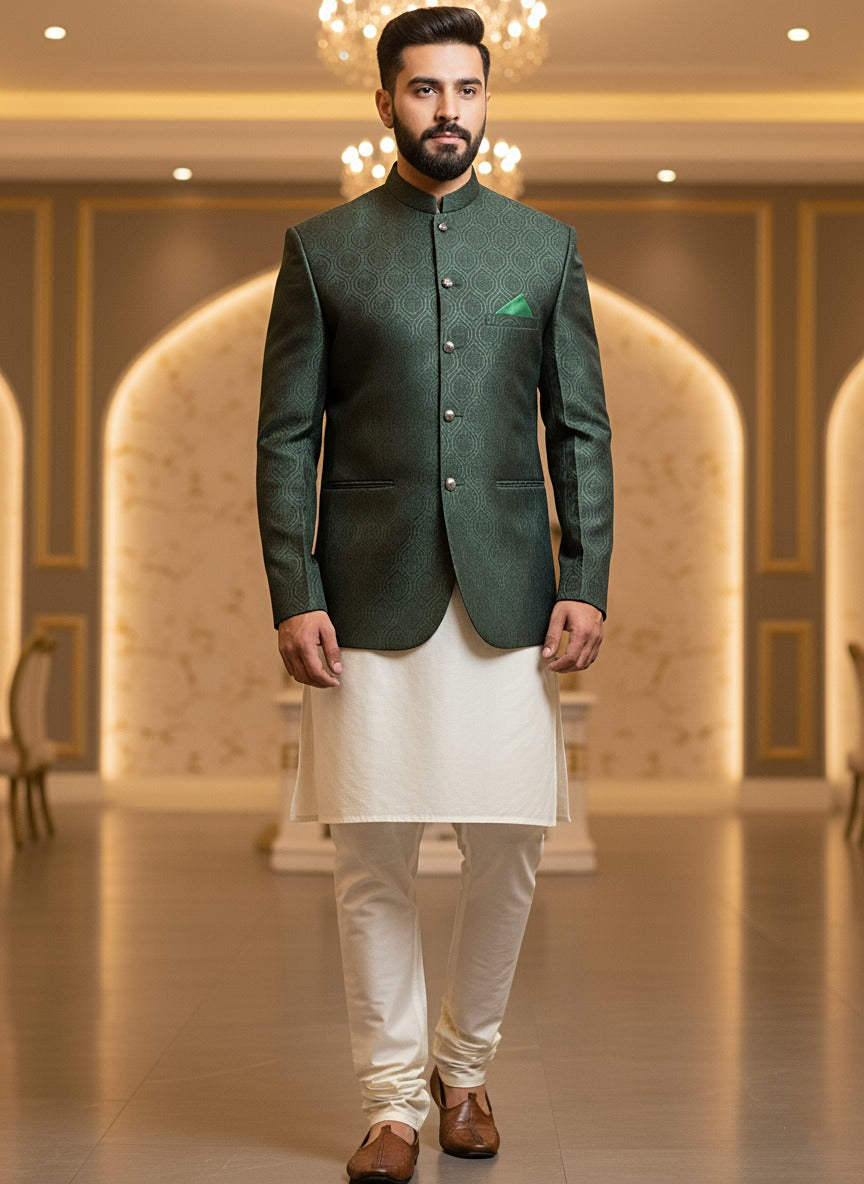 Self Banarsi Prince Coat