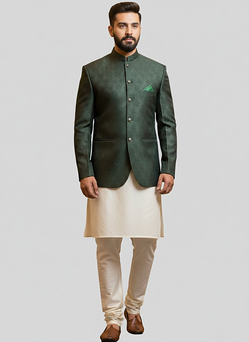 Self Banarsi Prince Coat
